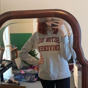 Seton Hill Grey Crewneck